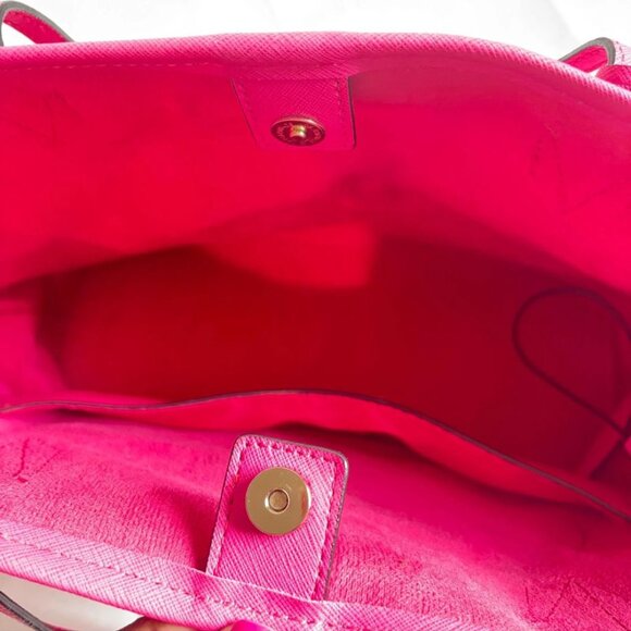 Victoria’s Secret Limited Edition Pink Leather Weekender Tote Bag – Extra Large - Picture 9 of 10